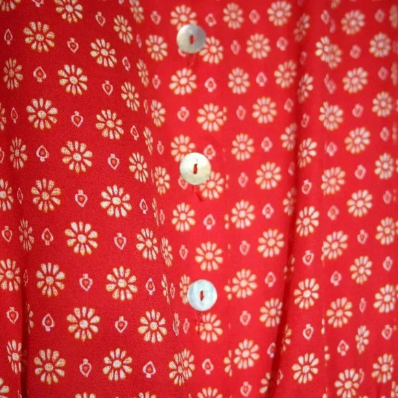 Vibrant Red Romper with lined shorts - Picture 13 of 13